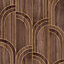 Sublime Modella Wood Walnut Brown Wood Wallpaper