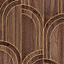 Sublime Modella Wood Walnut Brown Wood Wallpaper