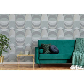 Sublime Seamless Geometric Mint Green Wallpaper