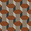 Sublime Vintage Geometrics Brown Geometric Wallpaper