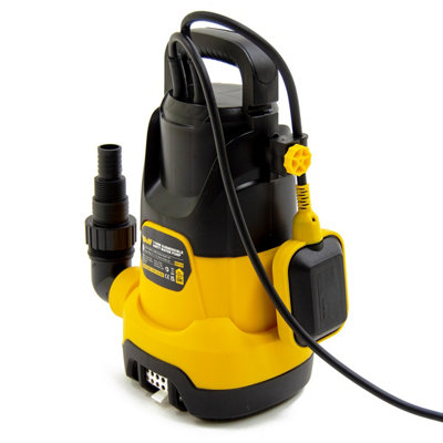 Submersible Water Pump Dirty & Clean Water Wolf 1100w + 10m Hose + 5m High Flow Hose