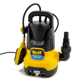 Submersible Water Pump Dirty & Clean Water Wolf 400w, Automatic Float Switch