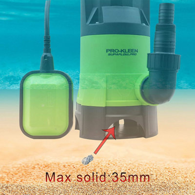 Submersible Water Pump Electric 750W with 20m Layflat Hose for Clean or Dirty Water - 3