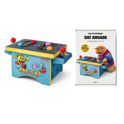 Suck UK Cat Arcade Machine Cardboard Cat Toy - Multicolour