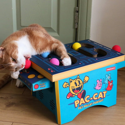 Suck UK Cat Arcade Machine Cardboard Cat Toy - Multicolour