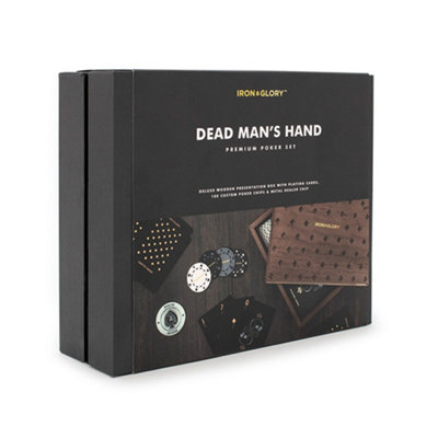 Suck UK Dead Man's Hand Iron & Glory Premium Poker Set
