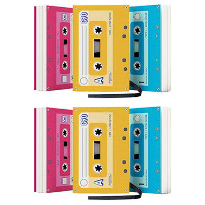 Suck UK Set of 6 Mixtape Pocket Notebooks