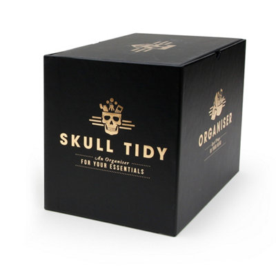 Suck UK Skull Tidy Jewellery Organiser / Key Bowl & Room Decor White