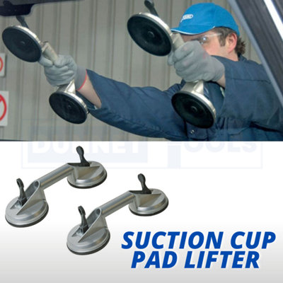 Suction Cup Pad Lifter 80kg Sucker Plate Glass tile Mirror Lifter Puller Dual - 7