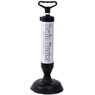 Suction Power Drain Buster Unblocker Plunger - Toilet Sink Shower Pipe Clog Sucker
