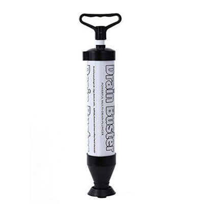 Suction Power Drain Buster Unblocker Plunger - Toilet Sink Shower Pipe Clog Sucker