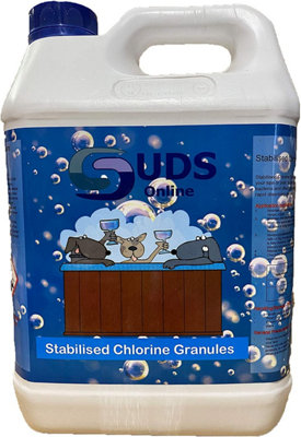 SUDS-ONLINE 5KG Stabalised Chlorine Granules - Swimming Pool Chemicals & Spa