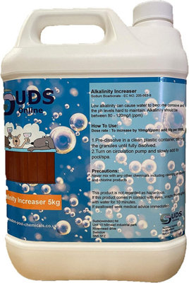 SUDS-ONLINE 5KG TA Plus Total Alkalinity increaser raiser Hot Tub Spas swimming pool (Alkalinity Builder)