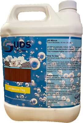 SUDS-ONLINE 7KG pH- minus reducer For swimming pools, spas, hot tubs down