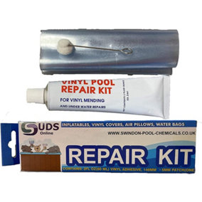 SUDS-ONLINE wet or dry swimming pool liner vinyl above ground swimming pool repair kit also for Inflatable hot tubs