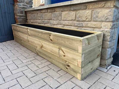 Suffolk Planter (Painted Wooden Planter - Choice of Colours Available) - L120 x W40 x H60 cm