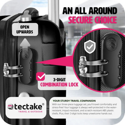 Suitcase Set hard-shell suitcases with telescopic handle