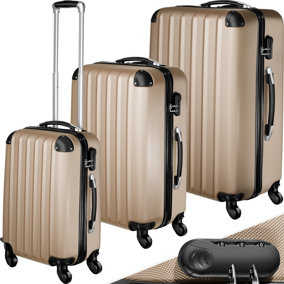 Suitcase set 3-piece lightweight - champagne