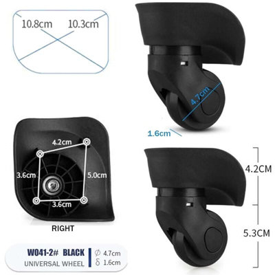 Suitcase Wheels Pair Replacement Wheels For Universal