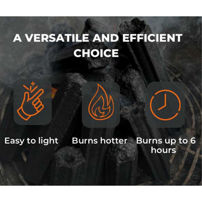 Sumi Bincho Carbonised Charcoal Restaurant Briquette Fuel For Konro BBQ Barbecue Cooking Grills - 3
