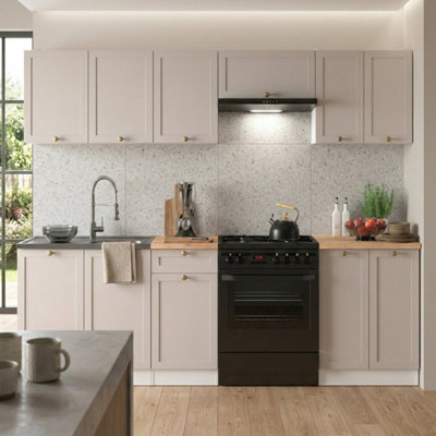 Summer 7 Unit Kitchen Cabinets Set 230cm in Cashmere Matt