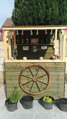 Summer garden bar - Chillout (outdoor wooden bar)