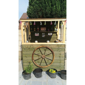 Summer garden bar - Chillout (outdoor wooden bar)