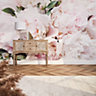 Summer Peonies Mural in Soft Pink (350cm x 240cm)