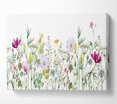 Wildflower Print Mid-sized Wall Decor Floral Canvas Flower 
