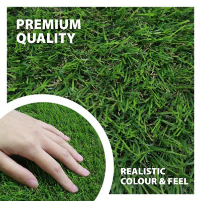 Summer Turf 30mm Artificial Grass (1m x 4m) Polyethylene