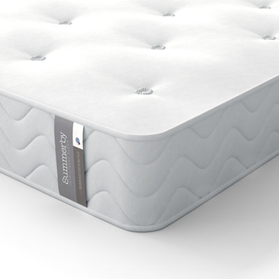 Summerby Sleep Egyptian Cotton and Eco-Comfort Spring Hybrid Mattress Double: 135 x 190cm