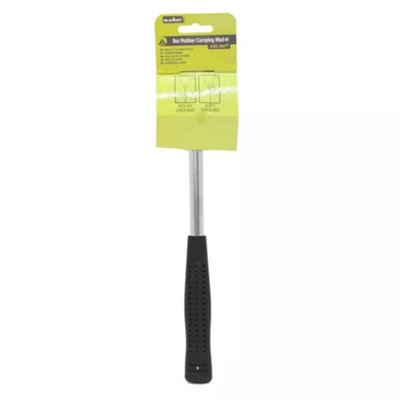Summit - 8oz Rubber Camping Mallet - Steel Shaft - Black