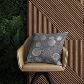 Sun and Moon in Grey Outdoor Cushion 60cm x 60cm