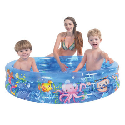 Sun Club Inflatable 3 Ring Kids Paddling Pool