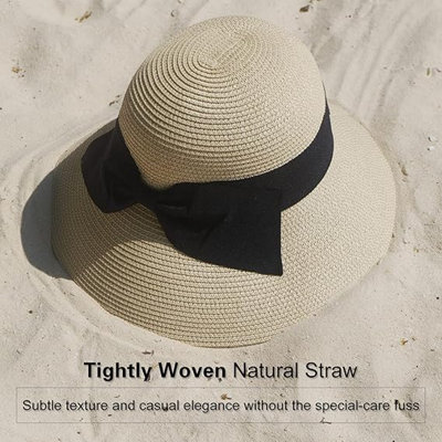 FakeFace Women's Foldable Floppy Reversible Travel Beach Sun Visor Hat Wide Brim UPF 50 Blue, Size: One Size