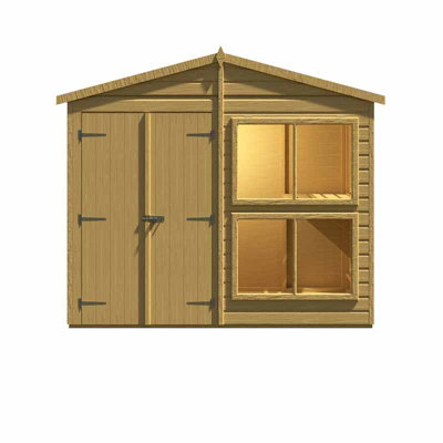 Sun Hut 8 x 4 Feet Potting Shed - L122 x W260.1 x H222.5 cm