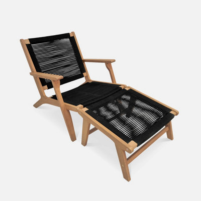 Sun lounger with footrest new arrivals