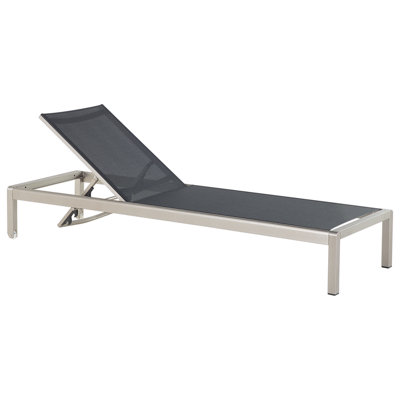 Sun Lounger Metal Black FOSSATO