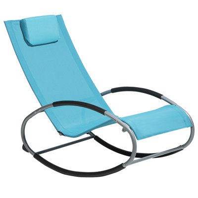 Sun Lounger Metal Turquoise CAMPO