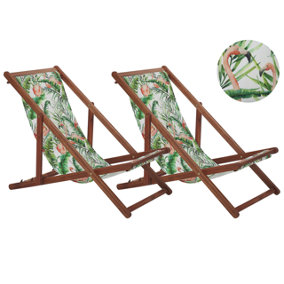 Sun Lounger Wood Dark Brown ANZIO