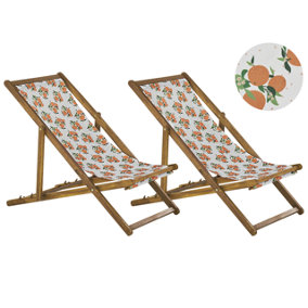 Sun Lounger Wood Light Brown ANZIO