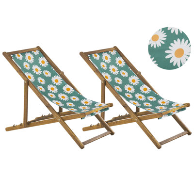 Sun Lounger Wood Light Brown ANZIO