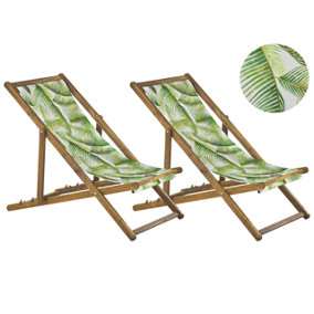 Sun Lounger Wood Light Brown ANZIO