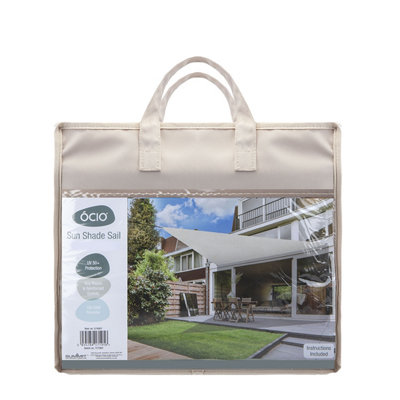 Parasole Vela per Esterna in Tela Oxford a Trapezio 3/5x4 m Blu -DVB71994