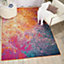 Sunburst Abstract Modern Luxurious Easy to Clean Rug for Living Room Bedroom and Dining Room-160cm X 221cm