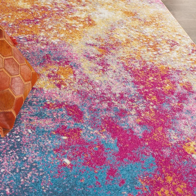 Sunburst Abstract Modern Luxurious Easy to Clean Rug for Living Room Bedroom and Dining Room-201cm X 290cm - 5
