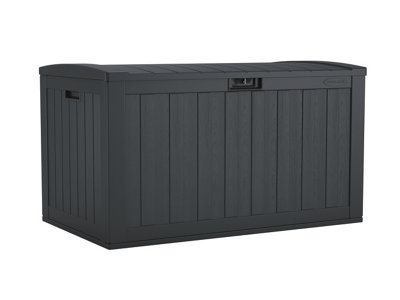 Suncast - Beenham 134 Gallon Extra Large Deck Box  - Cyberspace/Dark Grey