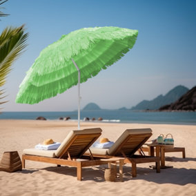 SunDaze 1.6M Green Hawaiian Parasol Outdoor Beach Patio Umbrella UV Protection