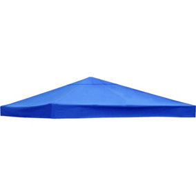 SunDaze 1-Tier Replacement Top Fabric for 3x3m Gazebo Pavilion Roof Canopy Blue