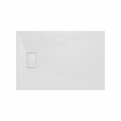 SunDaze 1200 x 800mm SMC White Rectangle Slate Effect Bathroom Shower Tray
